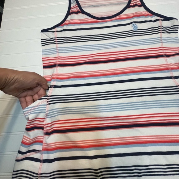 U.S. Polo Assn. Striped Mini Dress - Navy, Red, White - Picture 7 of 10